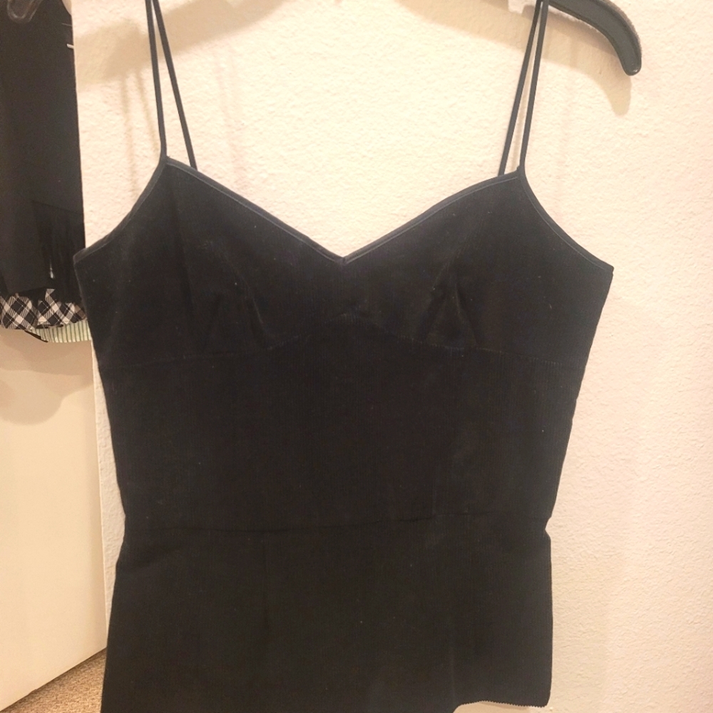 Miu Miu NWOT corset like corduroy tank